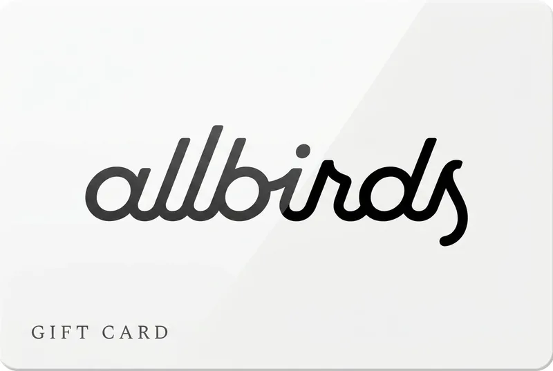 Thẻ quà tặng Allbirds — mua bằng crypto