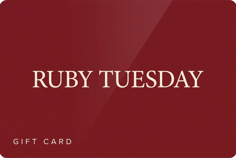 بطاقة هدايا Ruby Tuesday — اشترِ بالعملات الرقمية